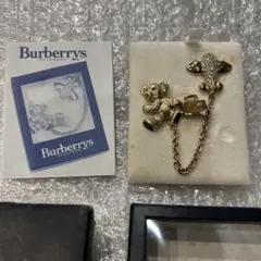Burberrys JAL ブローチ バーバリー ピンバッジ 機内販売限定 希少 BURBERRYS ブローチ ピンバッチ JAL 限定 機内販売 未使用