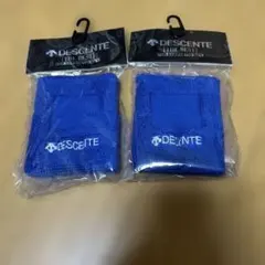 【新品未開封】DESCENTE リストバンド ブルー 野球 スポーツ 2セット
