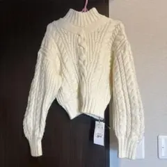 【SNIDEL】セーター　白ニット　Fサイズ