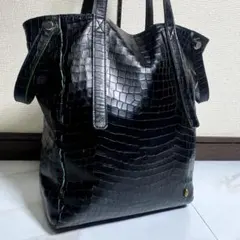 未使用級♡Coquette Desir 2way 染色クロコ型押しトートバッグ 未使用級♡Coquette Desir 2way 染色クロコ型押しトートバッグ