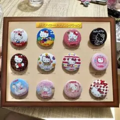 歴代ハローキティコレクション　缶バッジ12個セット　サンリオ