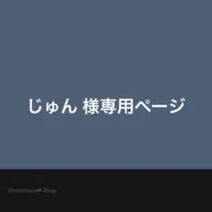 じゅん　様専用ページ