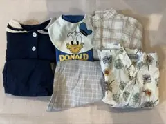 ベビー服　ロンパース　トップス　ズボン　80サイズ　まとめ売り　6点セット③