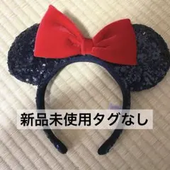 ディズニー スパンコールミニー カチューシャ 赤