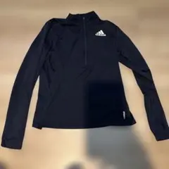 adidas AEROREADY ハーフジップトップス ネイビー　M ランニング