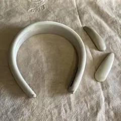 ホワイトヘアバンドとクリップセット