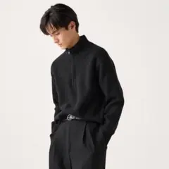 UNIQLO(ユニクロ)スフレヤーンハーフジップセーター