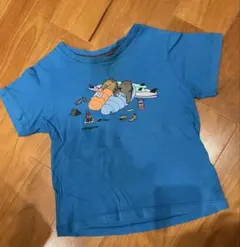 patagonia 子供用 Tシャツ 青