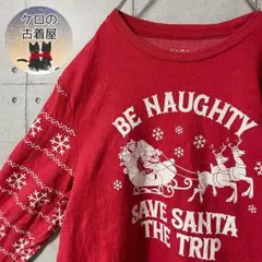 US古着 メンズ スウェット トレーナー クリスマス L サンタクロース