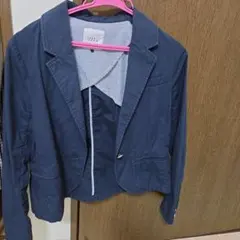 LOWRYS FARM ネイビー テーラードジャケット M