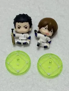 激レア　ダイヤのA ハート型　缶バッジ　結城哲也 ダイヤのA ハート缶バッジコレクション 2