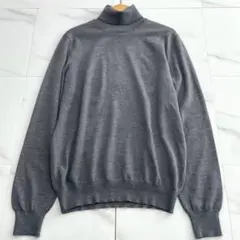 極美品 現行タグ 近年モデル グランサッソ タートルネックニット ウール 50のサムネイル