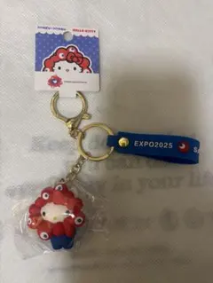 ハローキティ ミャクミャク なりきり立体マスコットキーホルダー EXPO2025