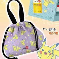 LACTO FIT ピカチュウ 巾着バッグ