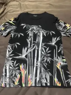 ZARA MAN ボタニカル柄 Tシャツ ブラック Lのサムネイル