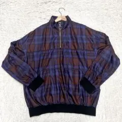 【HARE】ハレ　(S) トップス　ハーフジップ　チェック　メンズ