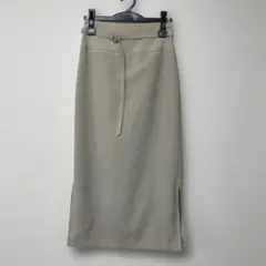 ナノユニバース　メランジドライサイドスリットIラインスカート