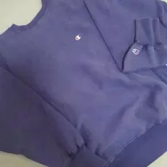 良好 チャンピオン リバースウィーブ アメリカ製 90s スウェット XL 青紫