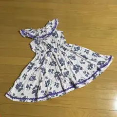 ANNA SUI Mini フラワープリント ワンピース 110 - メルカリ