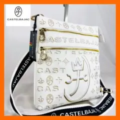 新品未使用CASTELBAJAC シテショルダーバッグ斜め掛けホワイトA5サイズ