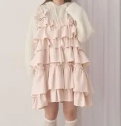 merry jenny ホイップクリームミニワンピース ピンク