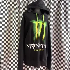 レア【Monster Energy】モンスターエナジー パーカー 黒 XLのサムネイル