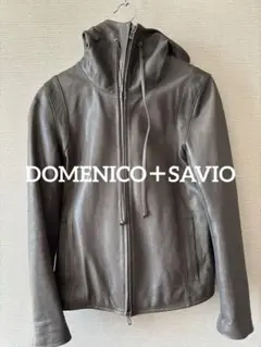 ドメニコアンドザヴィオ グレー レザー ジャケット DOMENICO＋SAVIO