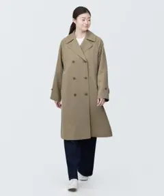 美品【MUJI】無印良品　撥水 トレンチコート ベージュSのサムネイル