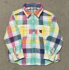 ミキハウス　リバーシブル　シャツ　90
