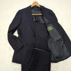 グリーンレーベルリラクシング×REDA スーツ 紺 44