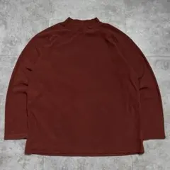 m*a様 Columbia 長袖Tシャツ モックネック ブラウン コーデュロイ調のサムネイル