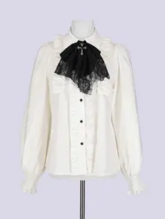 IMVAL Classic Frill Shirt ブラウス ホワイト 白