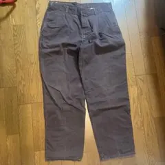 ダークブラウン チノパン サイドポケット付き