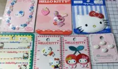 レトロ‼️レアアイテムHELLO KITTY キティフロッキーワッペン2枚セット 