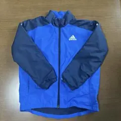 adidas アディダスアウター　ウィンドブレーカー 青/黒　キッズ130㎝