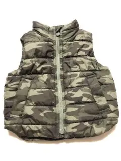 baby GAP 迷彩柄 ダウンベスト 18-24M