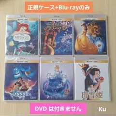 【未使用】ディズニー　プリンセス・6セット(正規ケース+Blu-rayのみ)❗