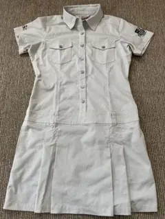 munsingwear ストライプ シャツワンピース M