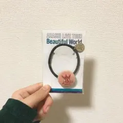 嵐beautifulworld ヘアゴム 赤