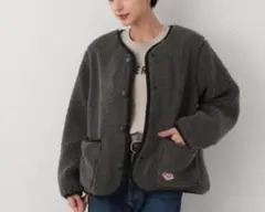 Dessin ダークグレー ボアジャケット