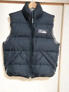 FIRSTDOWN　ダウンベスト　LLサイズ 　リバーシブル　黒/シルバー