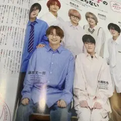 なにわ男子　週間TVガイド新春特大号　切り抜き