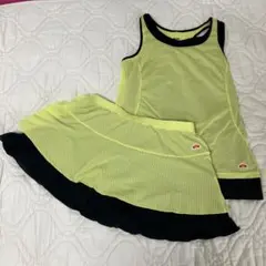 エレッセ　ellesse テニスウェア上下　タンクトップ　スコート　Mサイズ