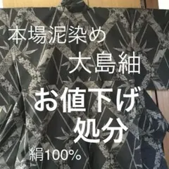 ❤️目玉商品 ❣️大島紬  絹 100% ♪(*^^*) 美品！お値下げ♪
