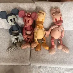 【ディズニーランド】ヴィンテージ ミッキー ミニー ドナルド デイジー4体セット