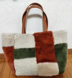 マルチカラーファートートバッグ