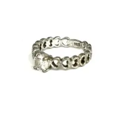 실버 925 반지 반지 하트 모티브 스톤 silver925