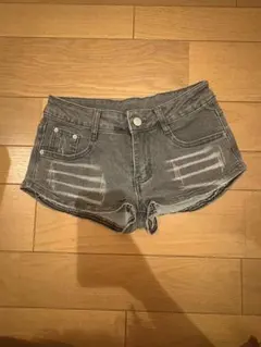 デニム グレー ショートパンツ