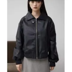 Azul by moussy フェイクレザージャケット