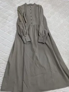 【ナノ・ユニバース】タックAラインロングワンピース F